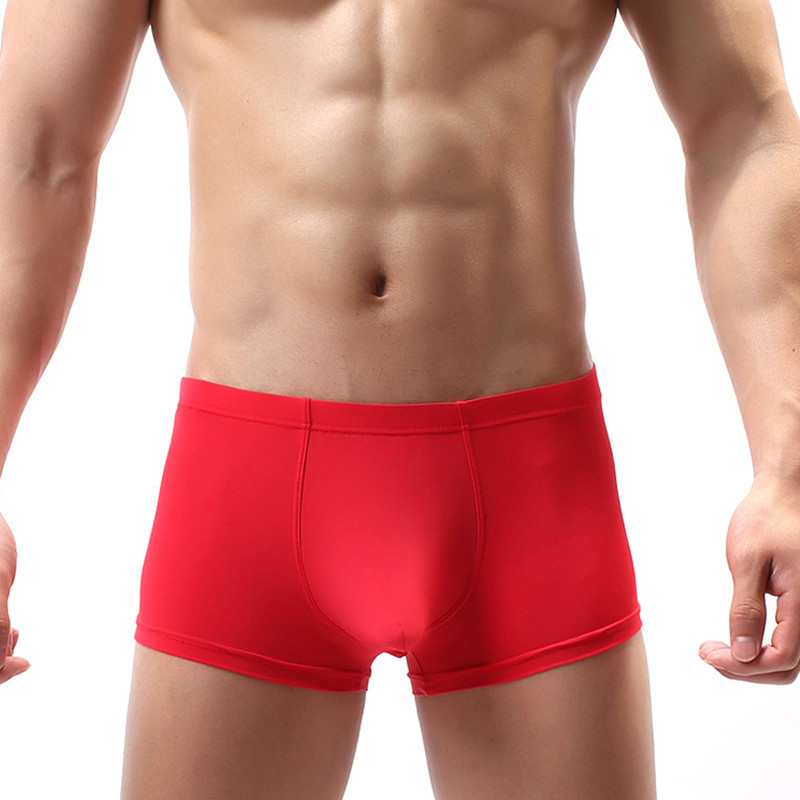 Pánske nohavičky, boxerky Cueca, spodná bielizeň, ľadovo hodvábne elastické pre mužov, priedušné, sexy, so stredným pásom, boxerky