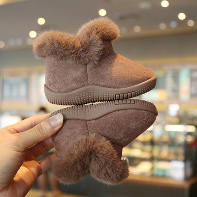 Plišane tople dječje čizme za snijeg Cipele za djevojčice Pamučne cipele Prve hodalice Neklizajuće čizme za dojenčad