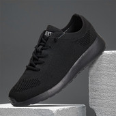 2023 Noua modă de primăvară, cu fund plat, plasă, ocazional, în aer liber, anti-alunecare, confortabil, talpă moale, respirabil, solid, versatil, pantofi de sport pentru bărbați