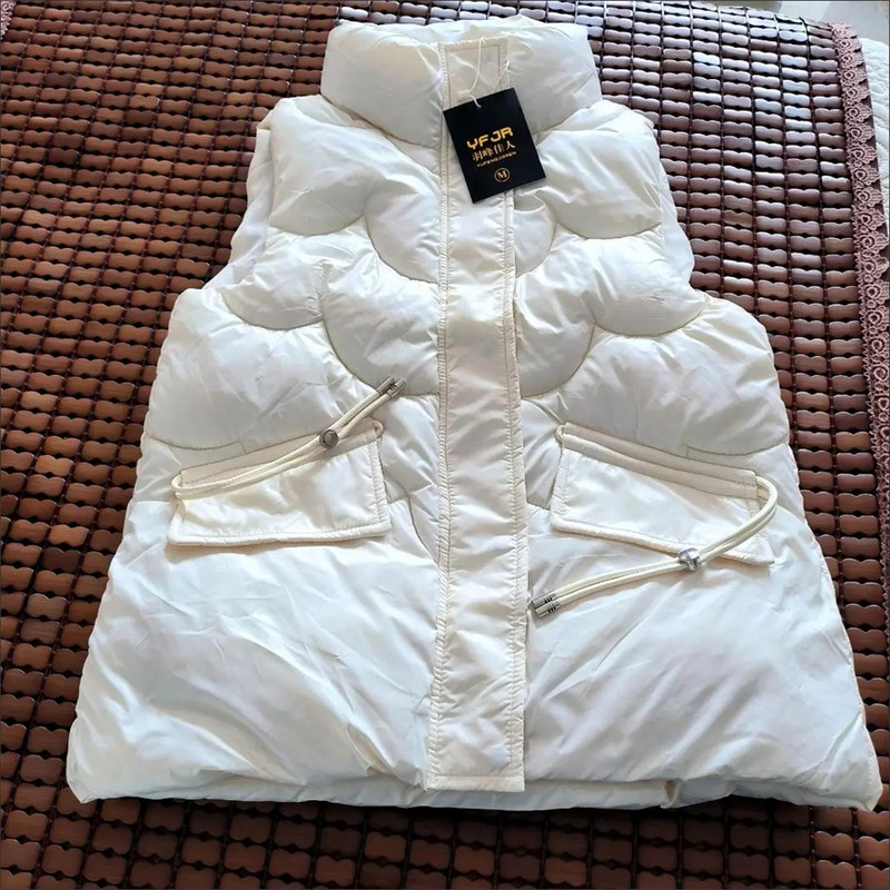 2023. Preveliki 4xl sjajni prsluk Debeli topli ženski kaputi Zimski osnovni odjevni predmeti bez rukava s podstavljenim pamukom Korejski široki topovi za sve vrste