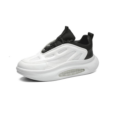 Pantofi pentru bărbați Primăvara șireți Confortabil Casual Anti-alunecare Deodorant Respirabil Moda Solid Versatil Tendință Pantofi vulcanizați pentru bărbați