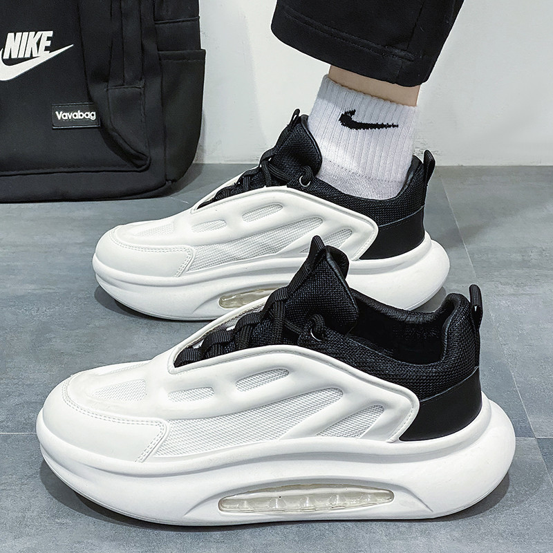 Pantofi pentru bărbați Primăvara șireți Confortabil Casual Anti-alunecare Deodorant Respirabil Moda Solid Versatil Tendință Pantofi vulcanizați pentru bărbați