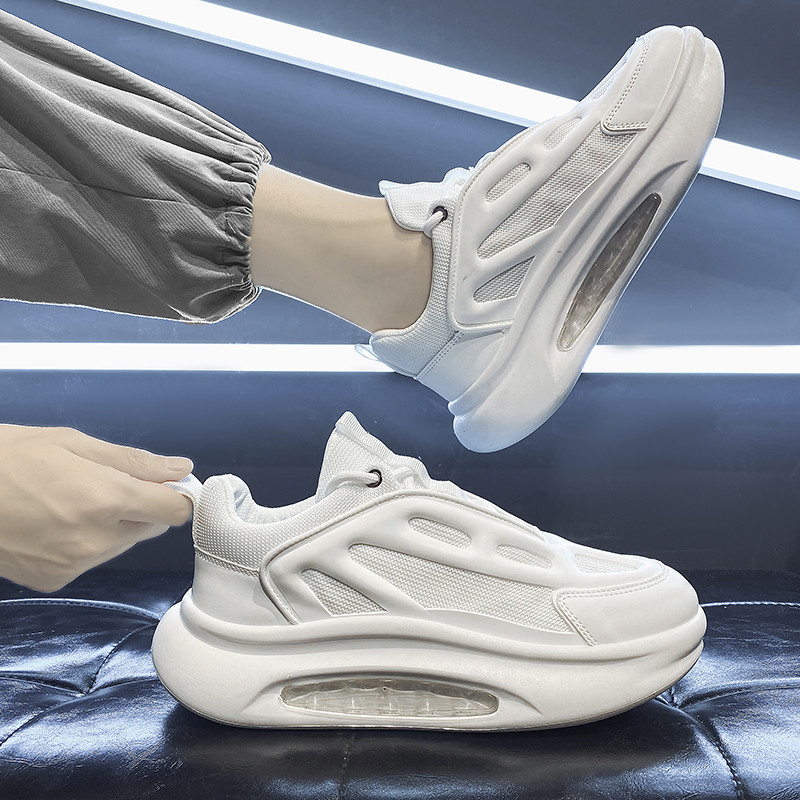 Pantofi pentru bărbați Primăvara șireți Confortabil Casual Anti-alunecare Deodorant Respirabil Moda Solid Versatil Tendință Pantofi vulcanizați pentru bărbați