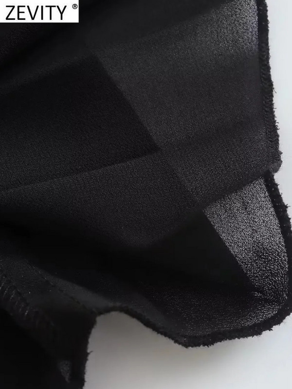 Zevity Femei Fashion Soft Touch Patchwork tiv Neregulat Negru Midi Fusta Faldas Mujer Femei Chic Fermoar A Line Rochii QUN3167