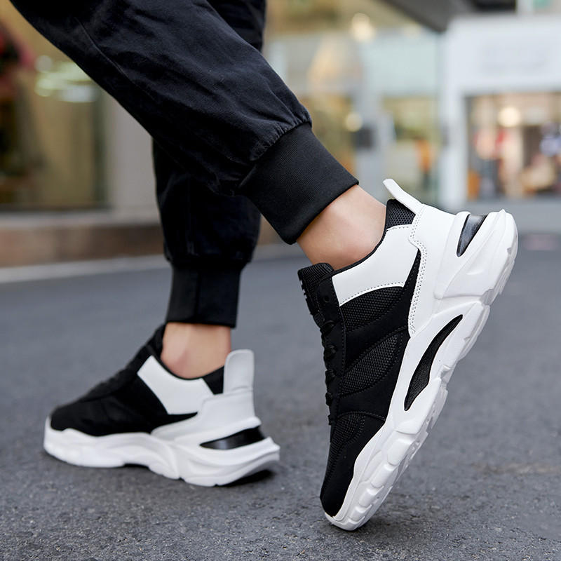 Pantofi de sport Nou de primăvară Casual Varf rotund Fund plat Cu șireturi La modă În aer liber Deodorant anti-alunecare Confortabil Respirabil Versatil