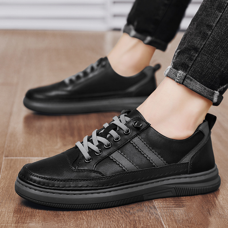 2023 m. Nauji pavasariniai, plokščiai suvarstomi, solidūs laisvalaikio vyriški sportbačiai, neslystantys lauke, patogūs, kvėpuojantys universalūs vyriški batai