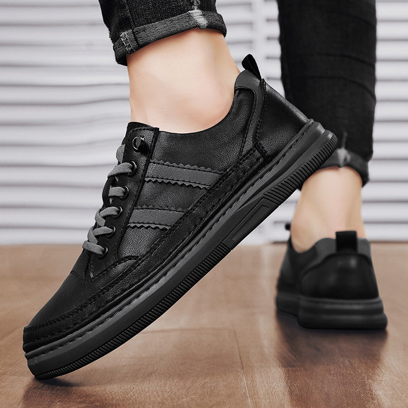 2023 m. Nauji pavasariniai, plokščiai suvarstomi, solidūs laisvalaikio vyriški sportbačiai, neslystantys lauke, patogūs, kvėpuojantys universalūs vyriški batai