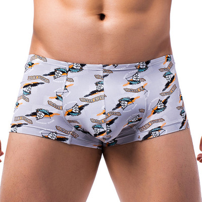 Chiloți de modă Chiloți pentru bărbați Lenjerie de corp pentru bărbați Pantaloni scurți imprimați Boxer cu imprimeu Trunchi pentru bărbați