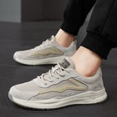 Proljetne mrežaste muške tenisice na vezanje, ležerne, modne, neklizajuće, mekane, prozračne cipele za sve za muškarce