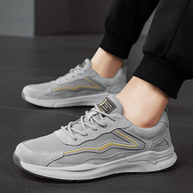 Proljetne mrežaste muške tenisice na vezanje, ležerne, modne, neklizajuće, mekane, prozračne cipele za sve za muškarce