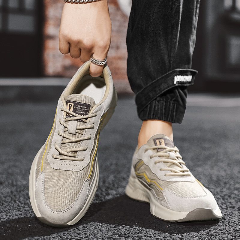 Proljetne mrežaste muške tenisice na vezanje, ležerne, modne, neklizajuće, mekane, prozračne cipele za sve za muškarce