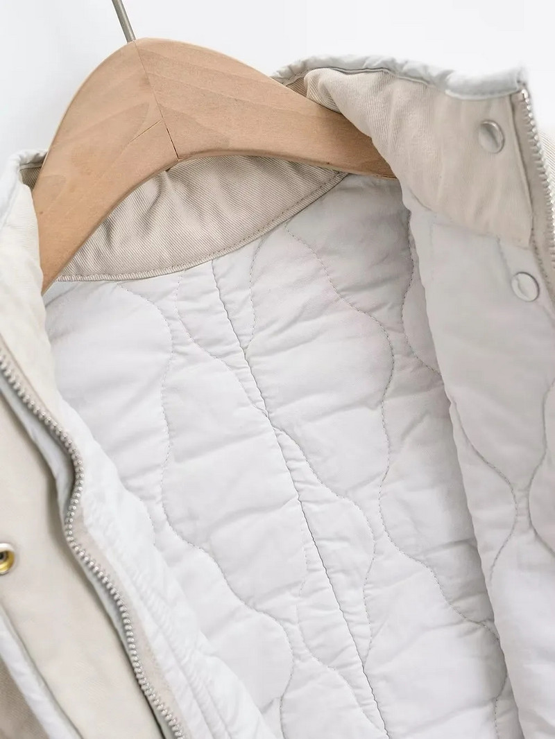 ZR Ženska jakna s prslukom 2023. Jesen Zima Prsluk bez rukava Ženska ulična odjeća Topla ležerna Debeli topli prsluk Pamučna vanjska odjeća