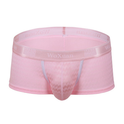 Boxeri din mătase pentru bărbați, confortabili, la modă pentru bărbați, ultra-subțiri, chiloți boxer pentru bărbați, M-XXL, respirabili, lenjerie de corp pentru bărbați.