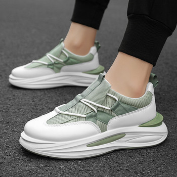Нова пролетна платформа с връзки Ежедневни мъжки спортни татко обувки Модни външни неплъзгащи се дезодоранти Дишащи модерни универсални обувки