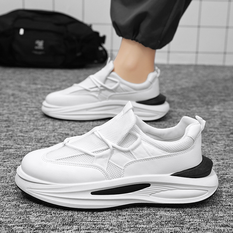 Nové jarné platformové šnurovacie ležérne pánske športové topánky pre otcov, módne outdoorové, protišmykové, dezodoračné, priedušné, trendy, univerzálne topánky