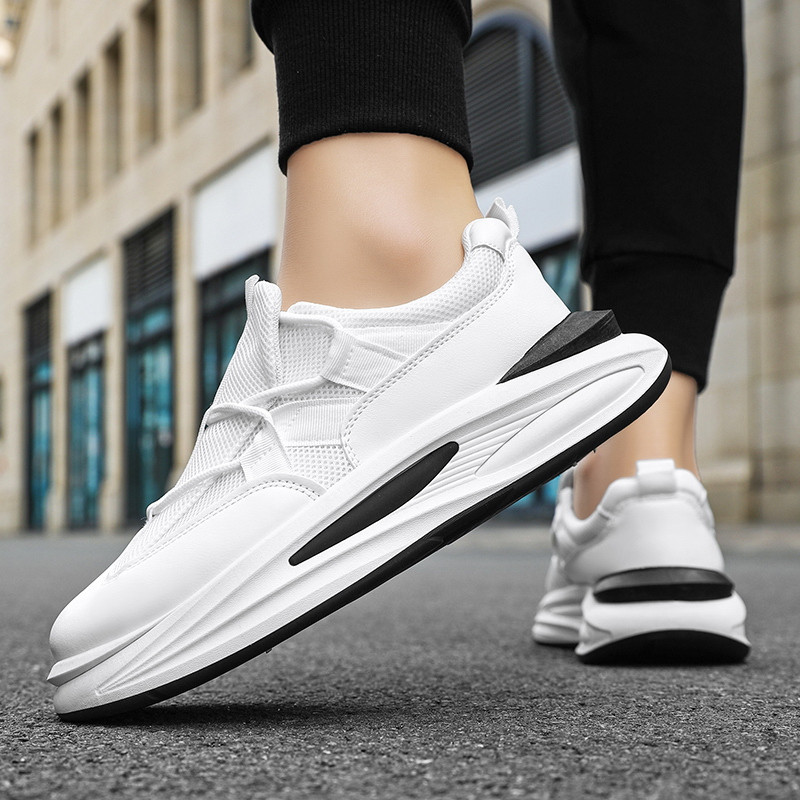 Nové jarné platformové šnurovacie ležérne pánske športové topánky pre otcov, módne outdoorové, protišmykové, dezodoračné, priedušné, trendy, univerzálne topánky