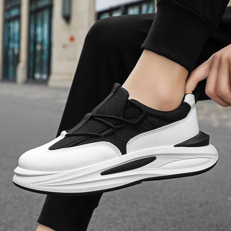 Nové jarné platformové šnurovacie ležérne pánske športové topánky pre otcov, módne outdoorové, protišmykové, dezodoračné, priedušné, trendy, univerzálne topánky