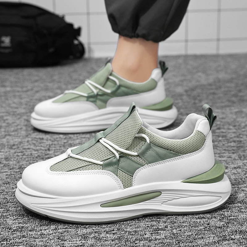 Nové jarné platformové šnurovacie ležérne pánske športové topánky pre otcov, módne outdoorové, protišmykové, dezodoračné, priedušné, trendy, univerzálne topánky