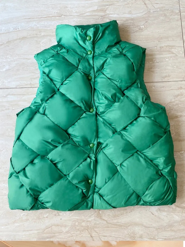 Vestă jachetă pentru femei, iarna 2023, nouă modă, caldă, neagră, împletită, pufoase, jachete solide, fără mâneci, ocazional, vintage, parc