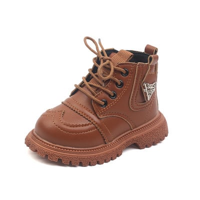 Mažiems vaikams Chelsea batai rudeniniai žiemai šilti stori medvilniniai batai berniukams mergaitėms maži odiniai medvilniniai sniego batai