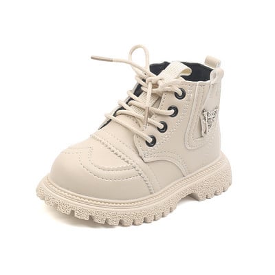 Mažiems vaikams Chelsea batai rudeniniai žiemai šilti stori medvilniniai batai berniukams mergaitėms maži odiniai medvilniniai sniego batai