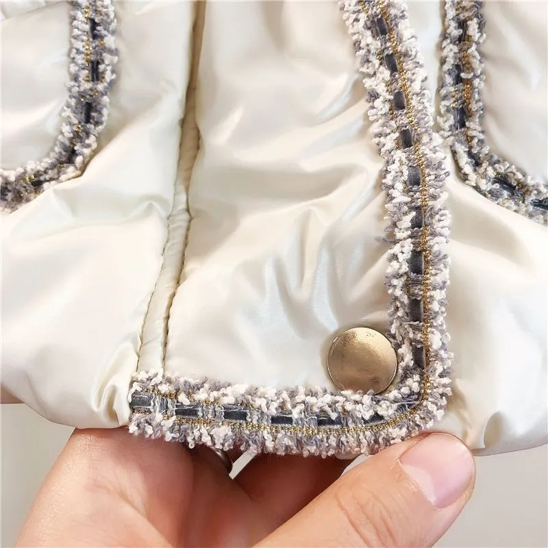 Elegantna zimska jakna na vezanje Ženska patchwork tanka vanjska odjeća bez rukava Jesenski topli podstavljeni kaput Prsluk Korejska modna parka