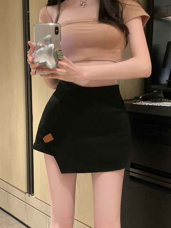 Netaisyklingas sijonas, moteriškas 2023 m. pavasaris