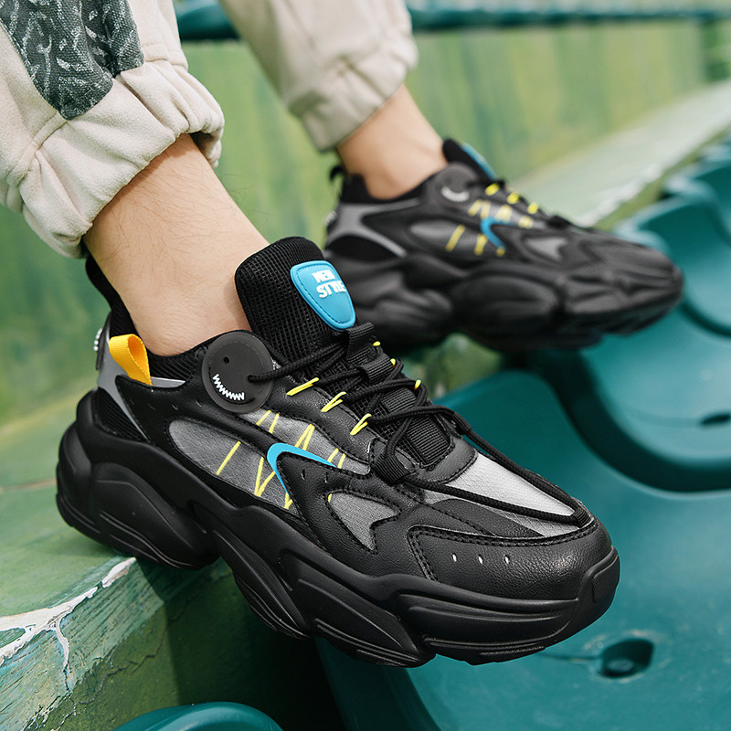 2023, de primăvară, cu șireturi, cu talpă groasă, pantofi casual pentru bărbați, la modă, în aer liber, anti-alunecare, pantofi solizi, confortabili, pentru bărbați