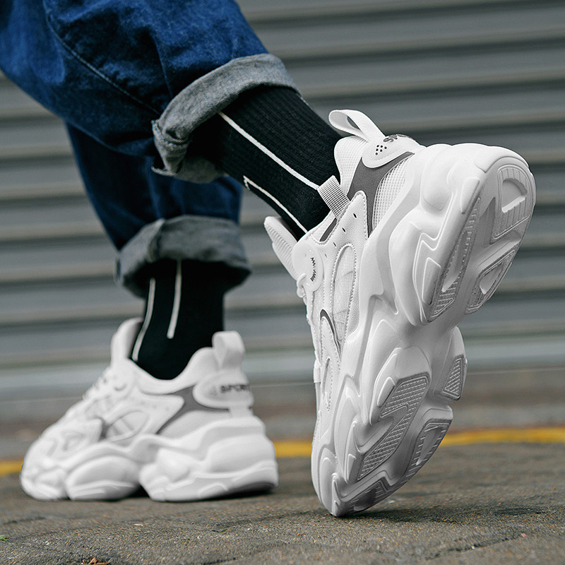 2023, de primăvară, cu șireturi, cu talpă groasă, pantofi casual pentru bărbați, la modă, în aer liber, anti-alunecare, pantofi solizi, confortabili, pentru bărbați