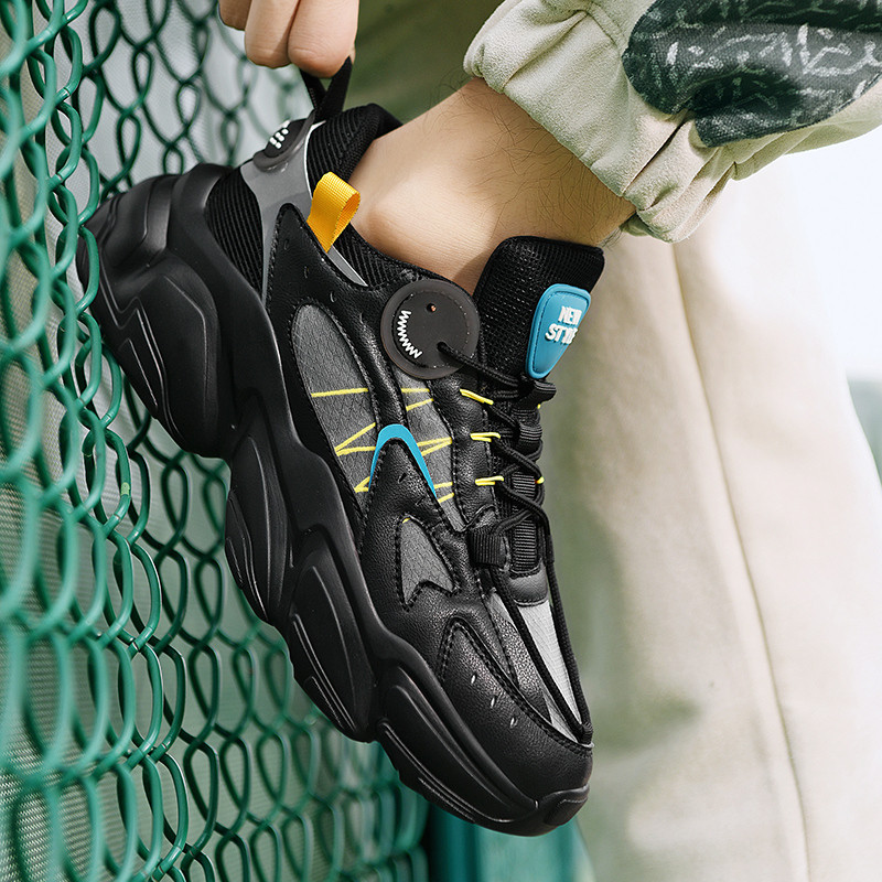 2023, de primăvară, cu șireturi, cu talpă groasă, pantofi casual pentru bărbați, la modă, în aer liber, anti-alunecare, pantofi solizi, confortabili, pentru bărbați