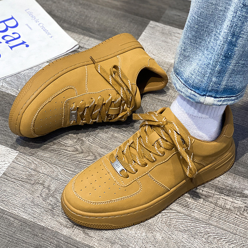 Pantofi pentru bărbați 2023 la modă plat cu șireturi ocazional modă în aer liber anti-alunecare Confortabil fund moale Tendință asortată pantofi bărbați