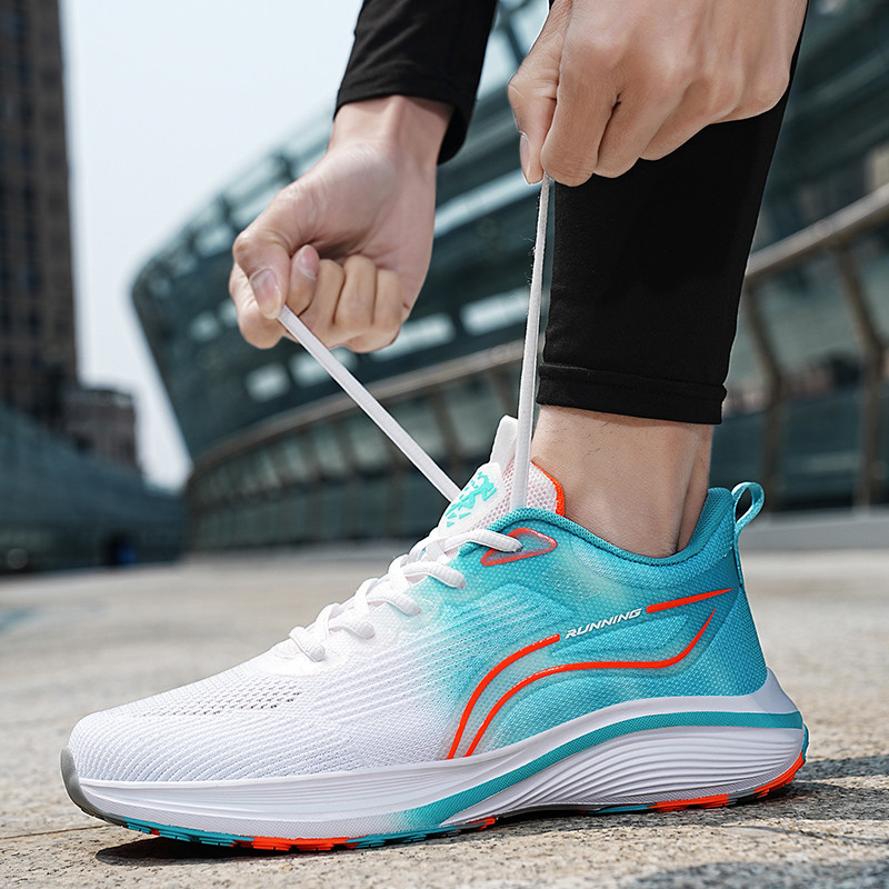 Pantofi pentru bărbați 2023, de primăvară, cu șireturi, cu talpă groasă, ocazional, în aer liber, anti-alunecare, confortabil, fund moale, respirabil, pantofi de sport pentru bărbați