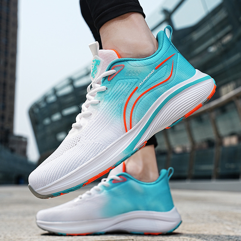 Pantofi pentru bărbați 2023, de primăvară, cu șireturi, cu talpă groasă, ocazional, în aer liber, anti-alunecare, confortabil, fund moale, respirabil, pantofi de sport pentru bărbați