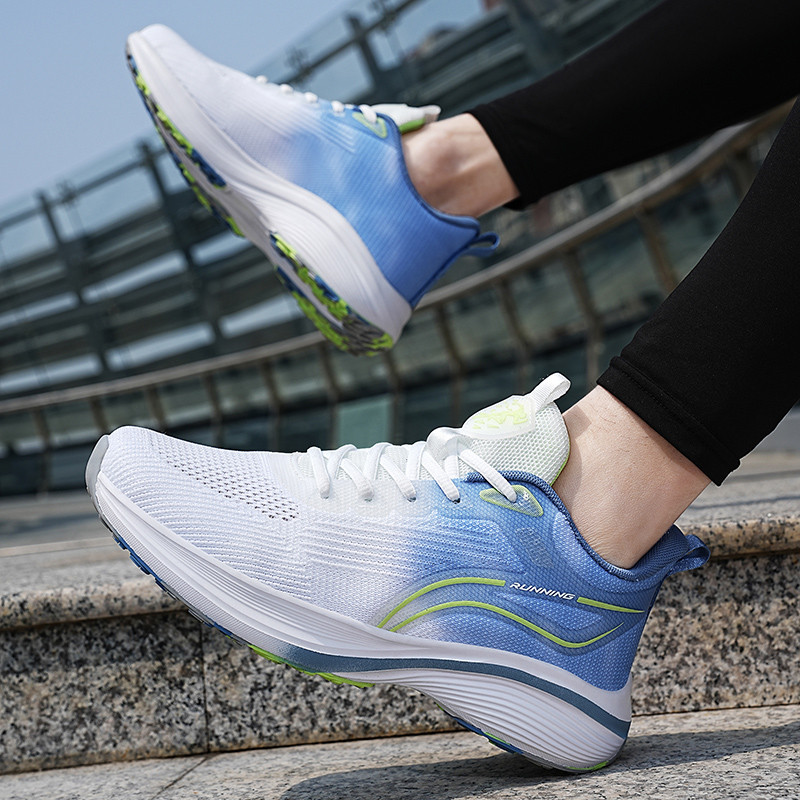 Pantofi pentru bărbați 2023, de primăvară, cu șireturi, cu talpă groasă, ocazional, în aer liber, anti-alunecare, confortabil, fund moale, respirabil, pantofi de sport pentru bărbați