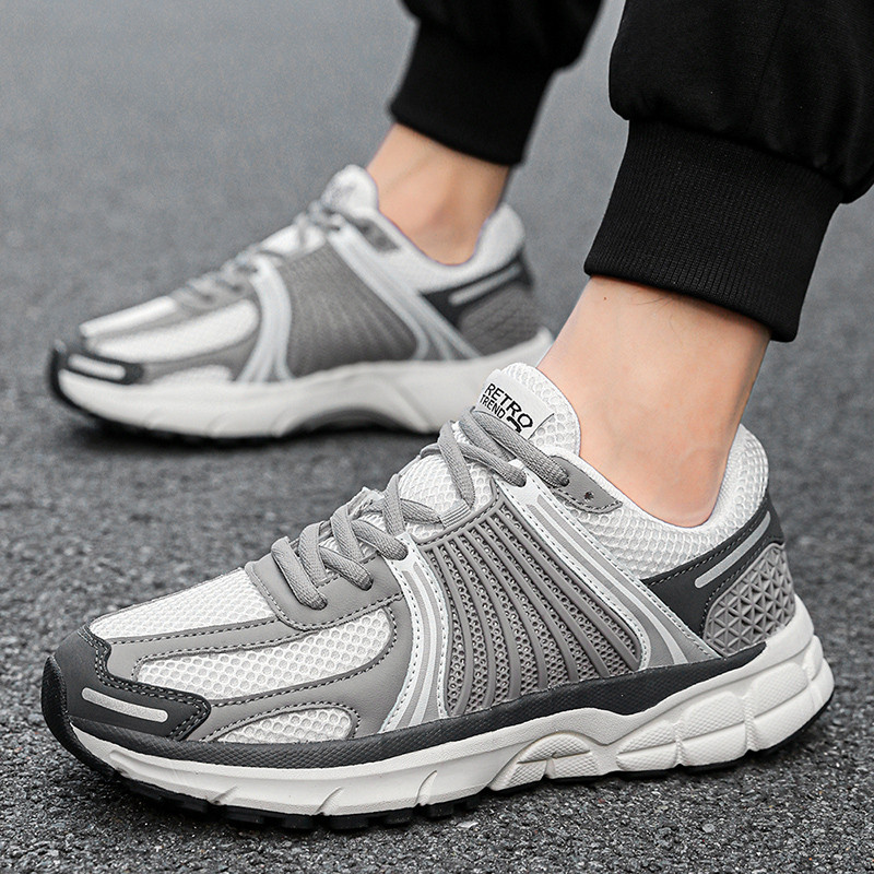 Pantofi pentru bărbați, platformă de primăvară, cu șireturi, ocazional, pantofi de alergare pentru bărbați, la modă, anti-alunecare, respirabil, confortabil, asortabil, superficial