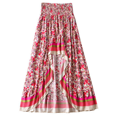 Nova ljetna suknja za plažu 2023. Sveobuhvatna, ležerna, temperamentna, pamučna blagdanska ulična suknja nepravilnog oblika.