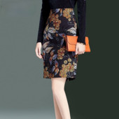 Ženske 2012. Proljetno-ljetne modne tanke suknje visokog struka Ženske srednje duge suknje s printom Ženske nove tanke suknje za bokove U72