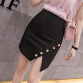 2021 la modă nou pachet cu talie înaltă fustă la șold pentru femei sexy fuste mini cu nasturi negre fuste scurte