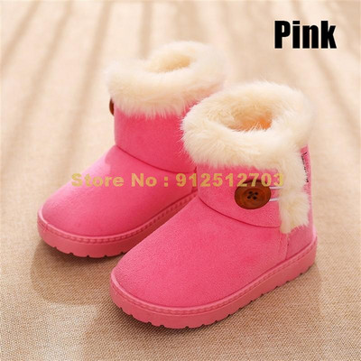 (dydis 21-35 6 spalvos Žieminiai Vaikai Stori Šilti Batai Medvilnė Paminkštinta Zomša Sagtis Mergaitėms Berniukams Sniego batai Vaikiški Batai