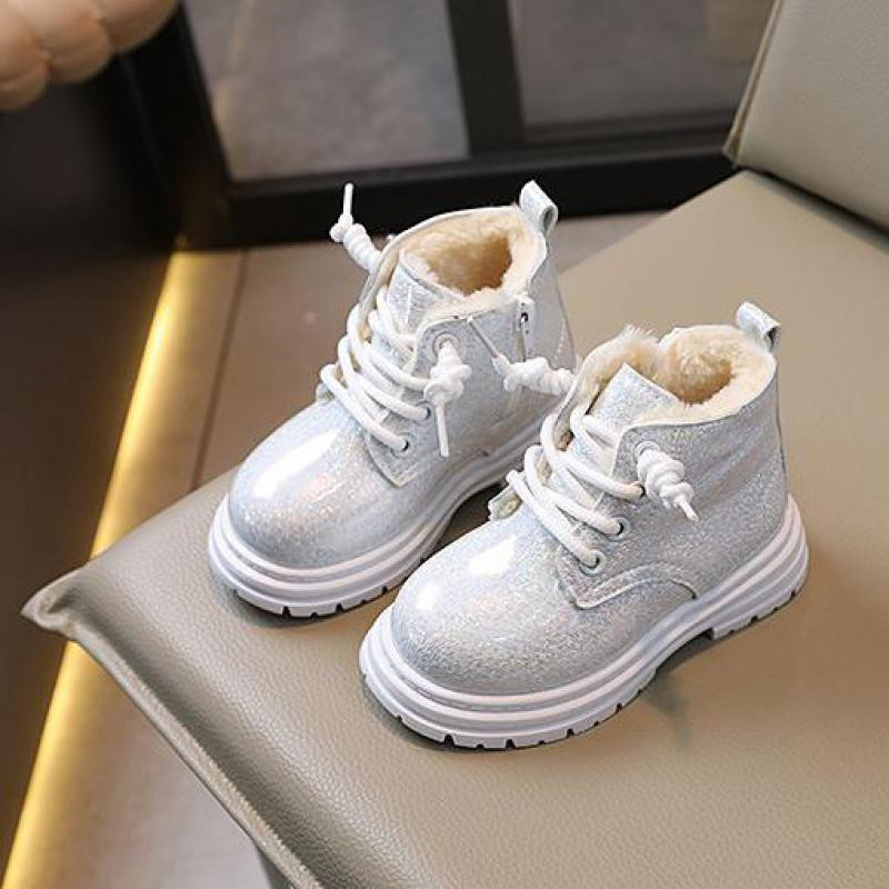Proljeće Jesen Dječje čizme Zimske dječačke kožne pamučne cipele Modne gležnjače za djevojčice Mekane tople dječje tenisice Novo J93