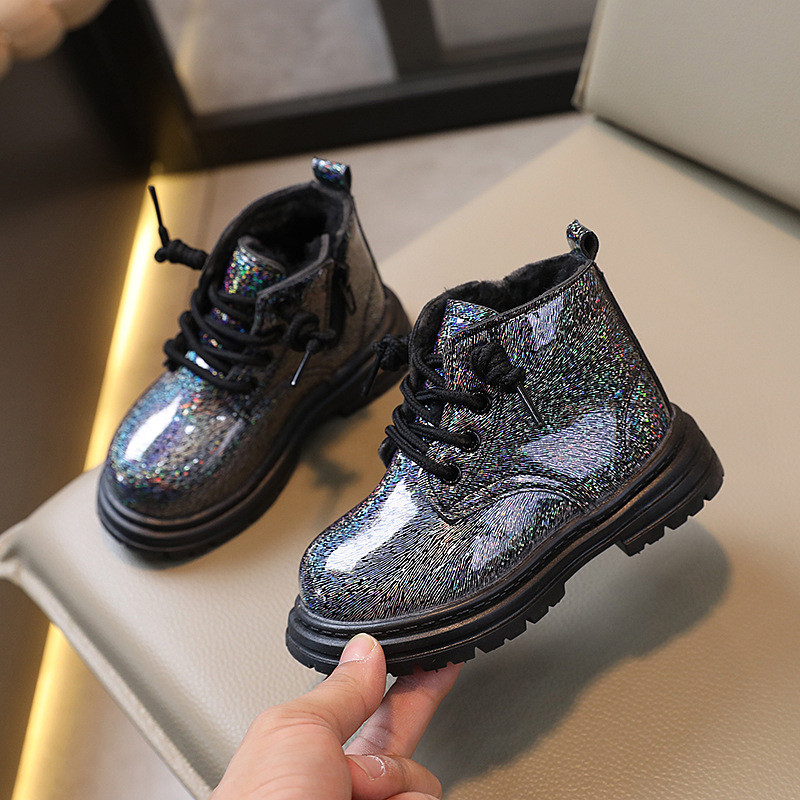 Proljeće Jesen Dječje čizme Zimske dječačke kožne pamučne cipele Modne gležnjače za djevojčice Mekane tople dječje tenisice Novo J93