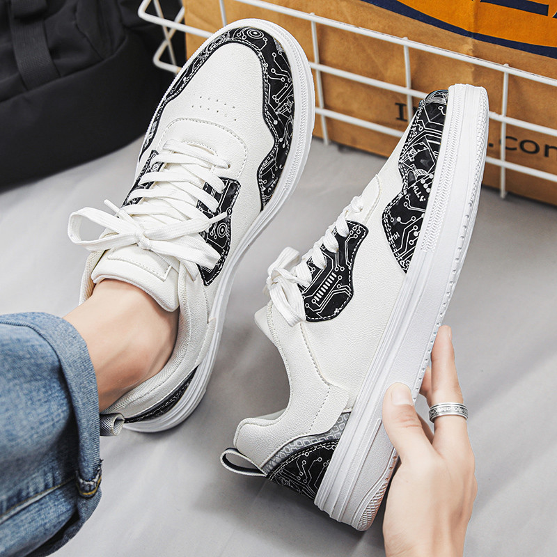 Pánske tenisky 2023 Jarné, okrúhle, šnurovacie, ploché, ležérne, protišmykové, priedušné, pohodlné, s mäkkou podrážkou, všestranné pánske topánky