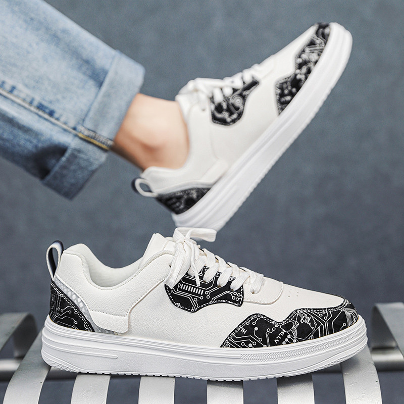 Pánske tenisky 2023 Jarné, okrúhle, šnurovacie, ploché, ležérne, protišmykové, priedušné, pohodlné, s mäkkou podrážkou, všestranné pánske topánky