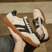 Nove proljetne i jesenske ravne muške cipele za slobodno vrijeme na vezanje za proljeće i jesen 2023., modne neklizajuće, udobne, mekane čvrste cipele za muškarce