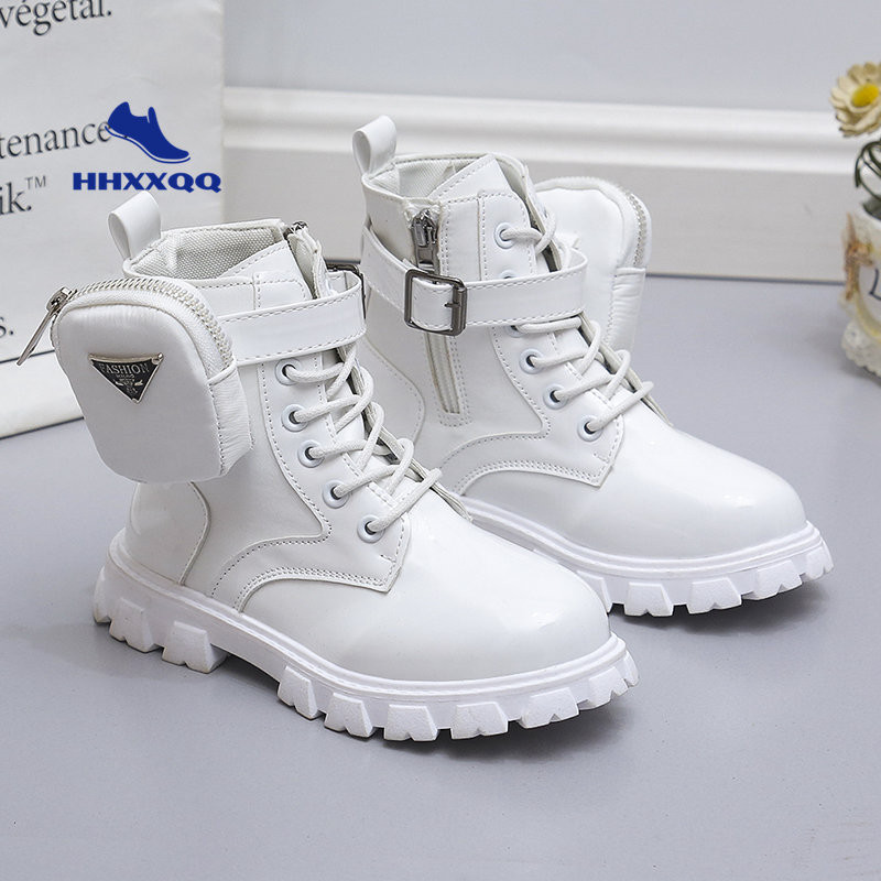 2022 m. nauji žieminiai vaikiški batai PU odos vandeniui atsparūs pliušiniai batai vaikiški sniego batai prekės ženklo mergaičių berniukų laisvalaikio batai madingi sportbačiai