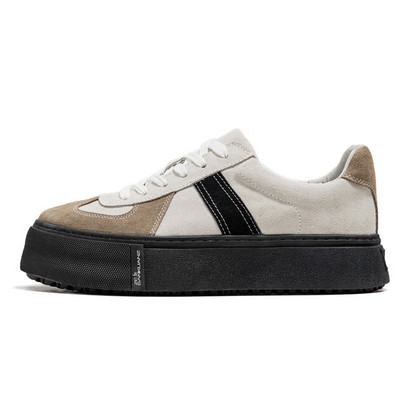 Pantofi casual pentru bărbați, piele PU, pantofi hip hop de stradă pentru bărbați, pantofi de mers cu skateboard, cu șireturi, pantofi sport în aer liber