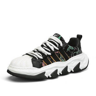 Proljetne ležerne muške platnene cipele s okruglim prstima na vezanje Modne neklizajuće udobne jednobojne cipele u trendu za muškarce