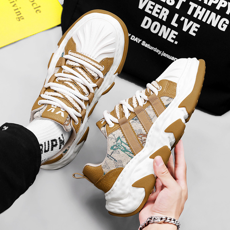 Proljetne ležerne muške platnene cipele s okruglim prstima na vezanje Modne neklizajuće udobne jednobojne cipele u trendu za muškarce