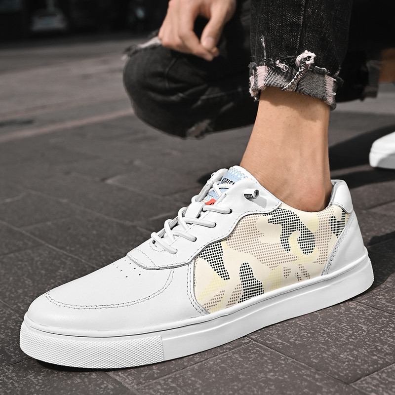 Primăvară Pantofi pentru bărbați de marcă Nou de afaceri Pantofi din piele de lux Pantofi albi de lux La modă, confortabili, pantofi plati, design bărbați negri