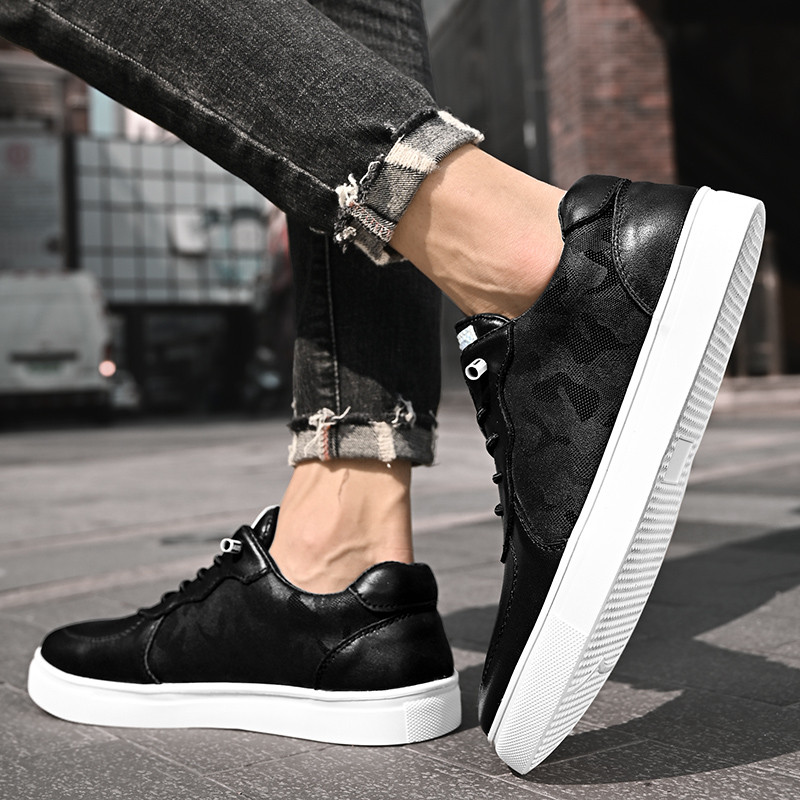 Primăvară Pantofi pentru bărbați de marcă Nou de afaceri Pantofi din piele de lux Pantofi albi de lux La modă, confortabili, pantofi plati, design bărbați negri